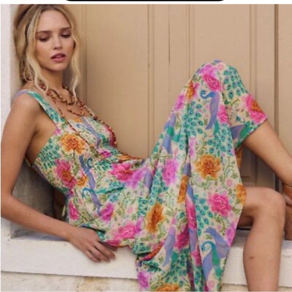 SPELL Boheme Strappy Maxi Dress- MED - Picture 2 of 12